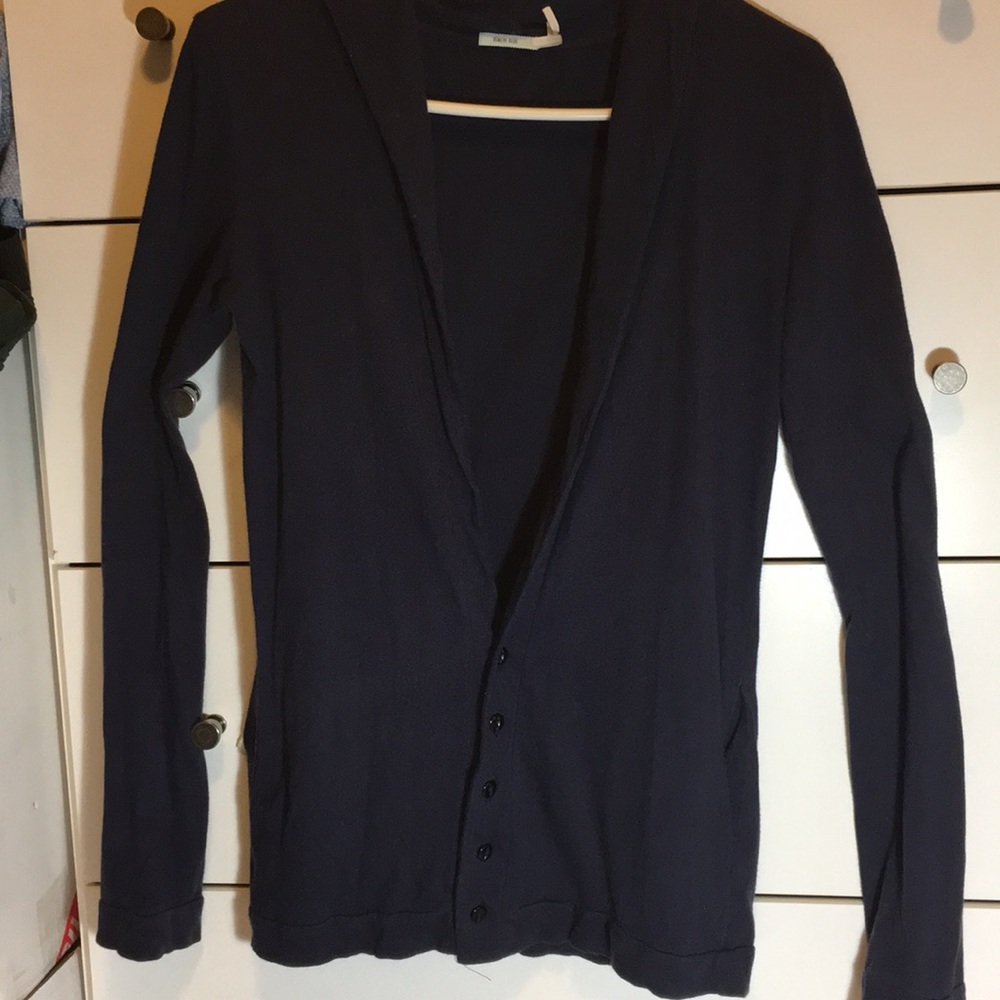 Urban Outfitters Navy Blue Jersey Cardigan Sz XS